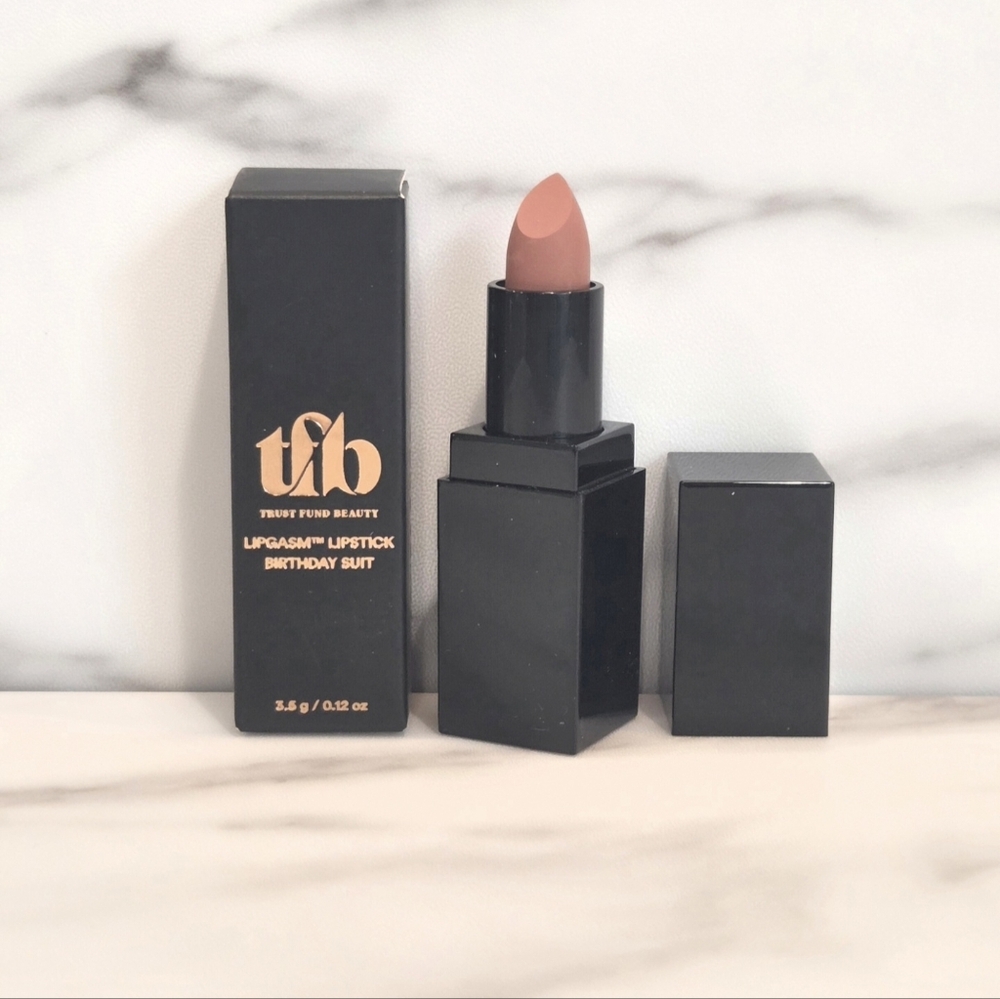 TRUST FUND BEAUTY Lipgasm LIPSTICK In BIRTHDAY SUIT (Nude Pink Matte) NEW IN BOX